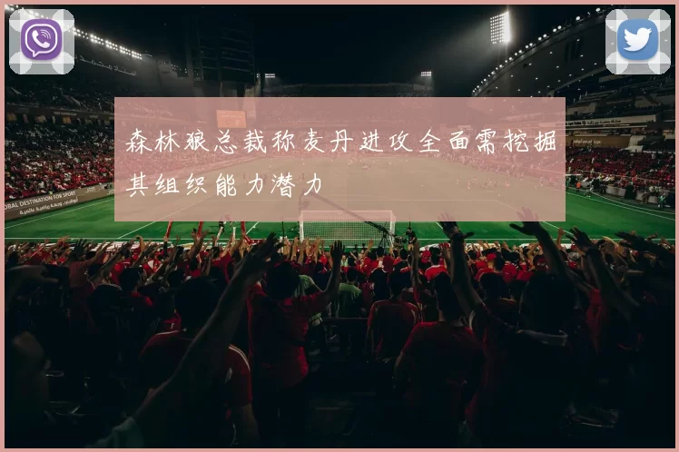 森林狼总裁称麦丹进攻全面需挖掘其组织能力潜力